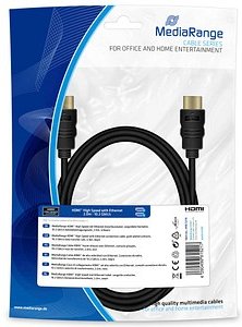 MediaRange HDMI A Kabel 2,0 m schwarz, 1 St.