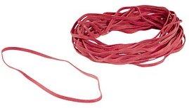 Gowi Gummibänder rot 0,4 cm, Ø 13,0 cm, 500,0 g