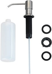 WENKO Seifenspender Monti 54739100 silber Edelstahl/Kunststoff 400,0 ml, 1 St.