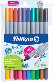 Pelikan Colorella Twin Filzstifte farbsortiert, 10 St.
