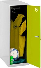 Simonrack Spind SIMONLOCKER DISM SINGLE grau, grün 8425437065149, 1 Schließfach 30,0 x 50,0 x 91,5 cm