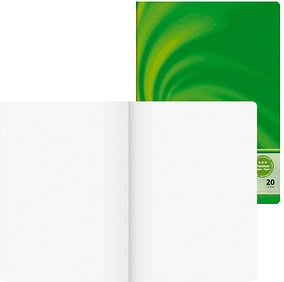 BRUNNEN Schulheft Vivendi Lineatur 20 blanko DIN A4 ohne Rand, 32 Blatt, 1 St.