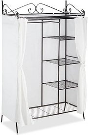 relaxdays Kleiderständer COUNTRY schwarz Metall 105,0 x 172,0 cm