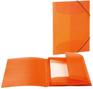 3 HERMA Sammelmappen DIN A4 orange transparent