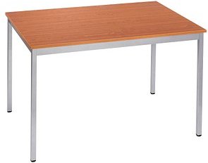 SODEMATUB Mehrzwecktisch kirschbaum, alu rechteckig, Vierkantrohr alu, 120,0 x 60,0 x 74,0 cm