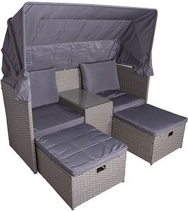 Thumbnail - Garden Pleasure Loungegruppe SAINT TROPEZ grau Kunststoff, Metall, 7-teilig