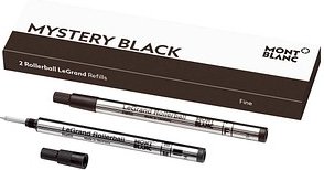 MONTBLANC LeGrand F Mystery Black Tintenrollerminen schwarz 0,8 mm 2 St.
