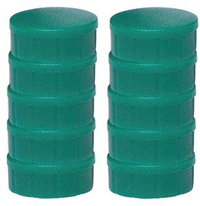 MAUL Magnete grün, Kunststoff Ø 1,5 cm, 10 St.