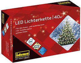 Idena 40er LED Lichterkette grün 11,9 m, 1 St.