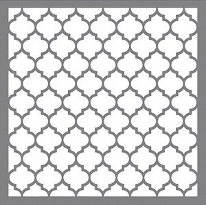 Rayher Dekor-Schablone Waben klassisch grau