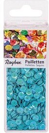 Rayher Streu-Pailletten irisierend blau gewölbt Ø 6,0 mm, 4.000 St.