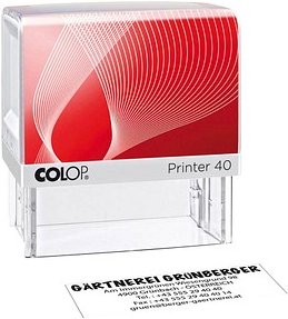 Thumbnail - COLOP Textstempel, individualisierbar Printer 40 selbstfärbend schwarz ohne Logo, 1 St.