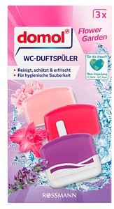 domol Flower Garden WC-Duftspüler Orchidee, Lavendel, Minze, 3x 55,0 ml