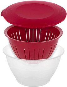 WESTMARK Schüssel Olympia transparent/rot