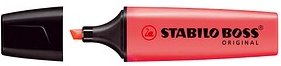 STABILO BOSS ORIGINAL Textmarker rot, 1 St.