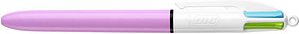 BIC 4-Farben-Kugelschreiber 4-Colours Fun lila, Schreibfarbe: türkisblau, pink, hellgrün, lila, 1 St.