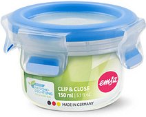 Thumbnail - emsa Frischhaltedose CLIP & CLOSE 5,9 cm hoch transparent 0,15 l, 1 St.