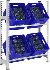 Thumbnail - Simonrack Getränkekistenregal SIMONBOTTLE 2 8435104962602 silber 80,0 x 30,0 x 100,0 cm