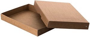 FALKEN PURE Aufbewahrungsbox 500 Blatt braun 24,0 x 32,0 x 4,0 cm
