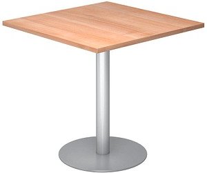 Thumbnail - HAMMERBACHER Bistrotisch quadratisch Spanplatte nussbaum 80,0 x 80,0 x 74,5 cm, 1 St.