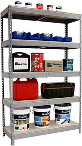 Thumbnail - Simonrack Schwerlast-Weitspannregal SIMONFORTE CHIPBOARD 8435104977705 grau 180,0 x 60,0 x 200,0 cm