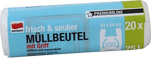 Thumbnail - quickpack Müllbeutel frisch & sauber 25,0 l transparent, 20 St.