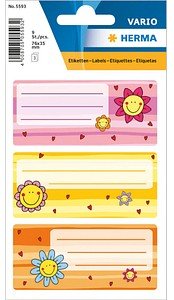 Thumbnail - HERMA Schuletiketten 5593 Blume, 9 Etiketten