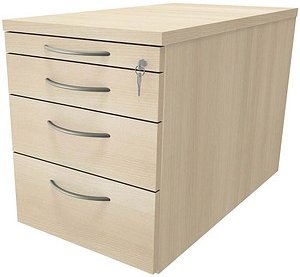 Thumbnail - fm fastline Rollcontainer akazie 4 Auszüge 43,6 x 80,0 x 52,0 cm