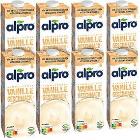 alpro® Vanille Sojadrink 8x 1,0 l