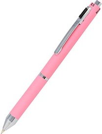 Thumbnail - ONLINE® 4-Farben-Kugelschreiber Multipen rose, Schreibfarbe: rot, blau, schwarz, grau, 1 St.