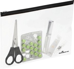 Thumbnail - DURABLE Gleitverschlussbeutel ZIP BAG transparent/schwarz 0,43 mm, 5 St.