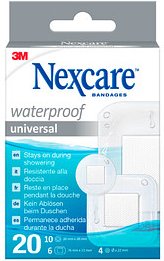 Nexcare™ Pflaster Waterproof Universal N0620AS_2N weiß, 20 St.