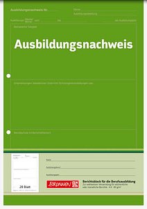 BRUNNEN Ausbildungsnachweis, wöchentliche/monatliche Eintragungen Formularbuch