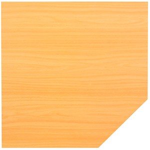 HAMMERBACHER Verbindungsplatte höhenverstellbar Haziender buche, silber Trapezform 120,0 x 80,0 x 65,5 - 82,5 cm