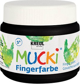 KREUL MUCKI Fingerfarbe schwarz 150,0 ml, 1 St.