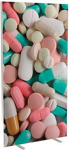 PAPERFLOW Trennwand easyScreen Business, 62151 bunt 94,0 x 173,4 cm