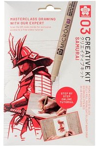 Sakura Samurai Malset schwarz, 1 Set