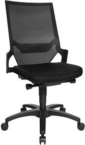Topstar Bürostuhl Autosynchron®-1, AU1000 T20 Stoff schwarz, Gestell schwarz