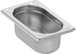 Bartscher GN-Behälter Basic Line 1/9 silber 0,6 l, 1 St.