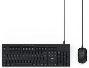 hama CKM-200 Tastatur-Maus-Set kabelgebunden schwarz