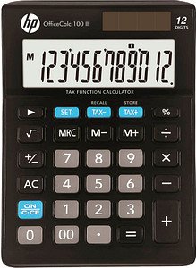 HP OfficeCalc 100 II Tischrechner schwarz