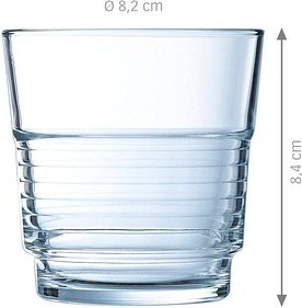 ARCOROC Trinkgläser Spirale FB25 250,0 ml, 6 St.