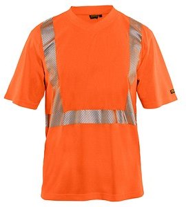 Thumbnail - BLAKLÄDER® unisex Warnschutz Shirt 3386 orange Größe XS, 1 St.
