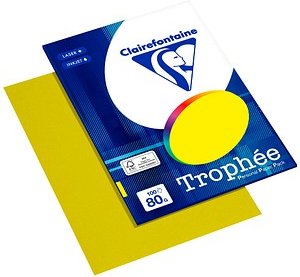 Clairefontaine Kopierpapier Trophée canariengelb DIN A4 80 g/qm 100 Blatt