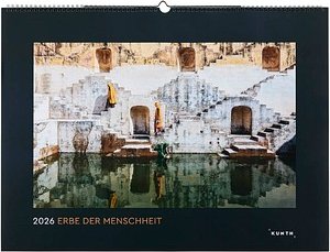 KUNTH Monats-Wandkalender Erbe der Menschheit 2026