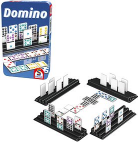 Schmidt MBS Domino in Metalldose Geschicklichkeitsspiel, 1 St.