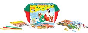 JOVI Modelliermasse Play & Fun Plastilina Christmas mehrfarbig