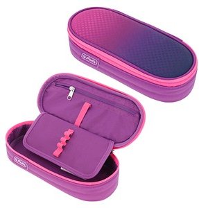 Thumbnail - herlitz Schlampermäppchen befüllt Dip Dye pink/purple, 21,5 x 9,5 cm