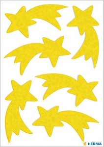 HERMA Aufkleber 15251 Sterne, gelb, 6 Etiketten