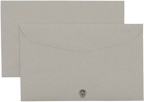 kaenguruh the world of paper Briefumschläge DIN C6 ohne Fenster grau nassklebend 1.000 St.